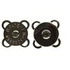 Кнопка магнитная пришивная, цвет черный никель, 15 мм, арт. 69021 (4 штуки) - изображение