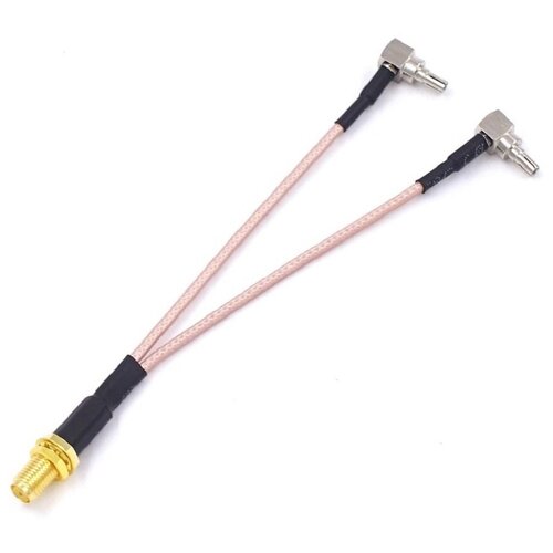 Антенный переходник пигтейл 2 x Crc9/sma для 4g Lte 3g Mimo модема роутера M100-4, e3272 адаптер для модема пигтейл crc9 f female кабель rg174
