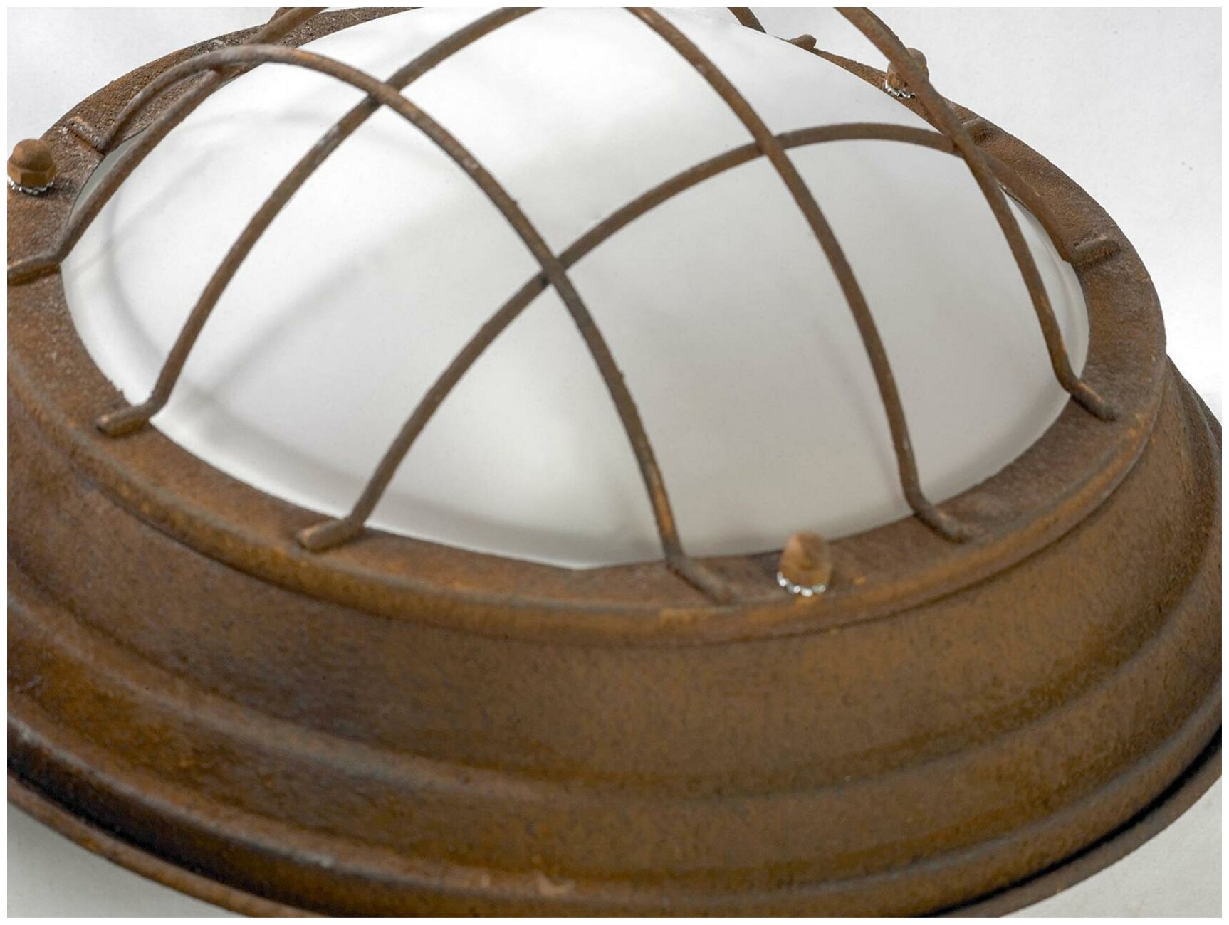 Настенно-потолочный светильник Lussole Huntsville GRLSP-8068, E27, 22 Вт, кол-во ламп: 2 шт., 4500 К, цвет арматуры: коричневый, цвет плафона: белый - фотография № 4
