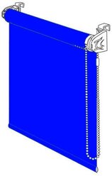Комплект: Система установки фона ширина 1 м. / синий хромакей высота 3.5 м. / ширина 1 м. (рулонная, подвесная, потолочная) GOZHY.