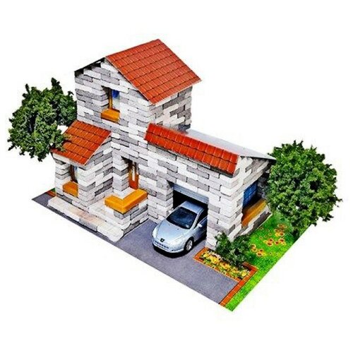 Конструктор из кирпичиков «Дом с гаражом», 500 деталей дом с гаражом для кукол до 12см