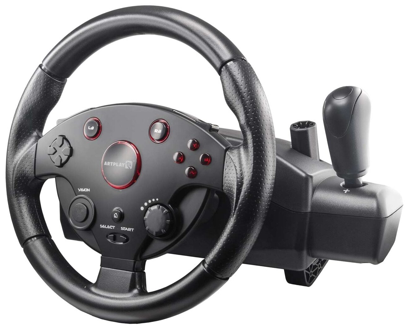 Руль Artplays Street Racing Wheel Turbo C900, черный