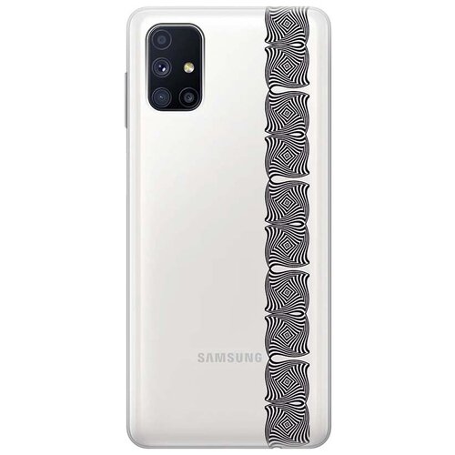 RE: PA Чехол - накладка Transparent для Samsung Galaxy M51 с 3D принтом Illusions (Line) re pa чехол накладка transparent для poco m3 с 3d принтом illusions line