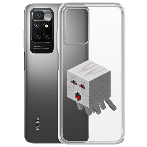 Чехол-накладка Krutoff Clear Case Гаст для Xiaomi Redmi 10 чехол накладка krutoff clear case minecraft гаст для xiaomi redmi note 11 pro