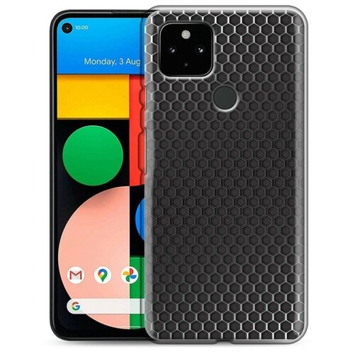 фото Дизайнерский силиконовый чехол для google pixel 4a 5g металл 100gadgets