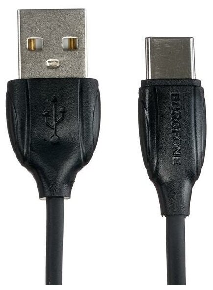Кабель Borofone BX19 Type-C - USB 3 A 1 м черный