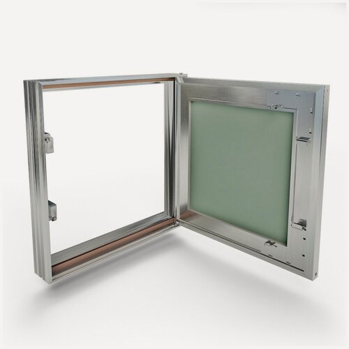 Изображение товара Люк под покраску ревизионный Хаммер "Гиппократ" 600х600 (ВХШ), нажимной, в стену, в потолок, алюминий