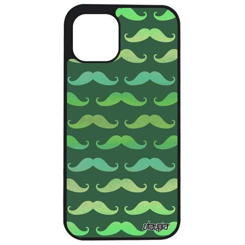 фото Ударопрочный чехол на телефон // apple iphone 12 pro // "усы" пиар месье, utaupia, зеленый