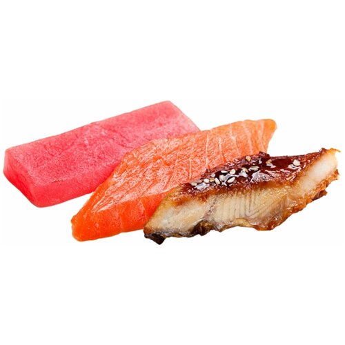 Набор №7 из рыбы и морепродуктов для японской кухни с сёмгой холодного копчения (FISHLIFE)