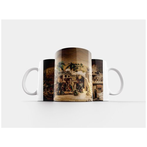 фото Кружка "детская кроватка, рождество, христос ребенок" 320 мл lotsprints