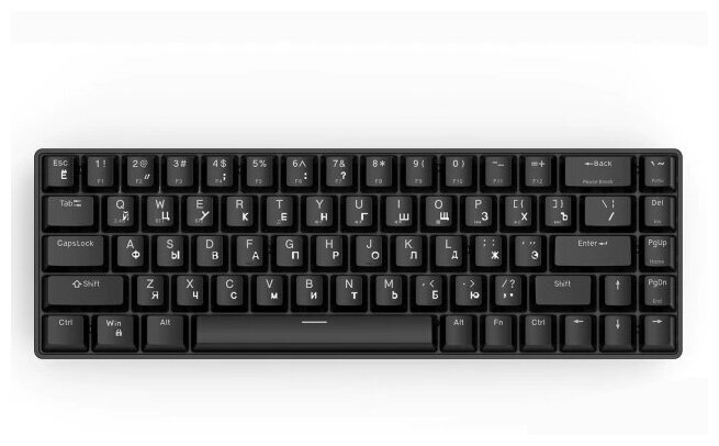 Беспроводная механическая bluetooth клавиатура с RGB-подсветкой MeToo ZERO X79 Outemu Red