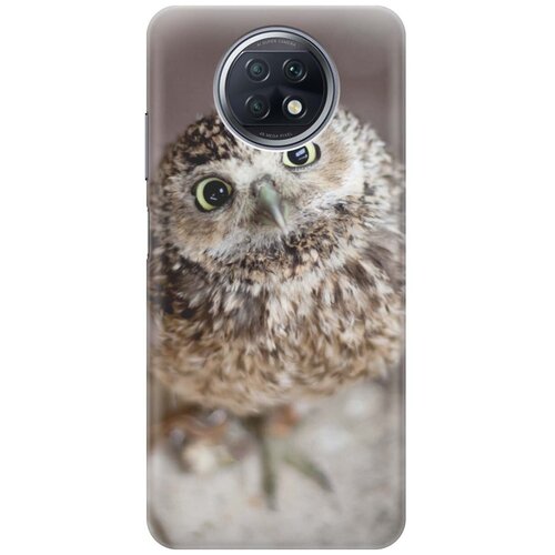 фото Ультратонкий силиконовый чехол-накладка для xiaomi redmi note 9t с принтом "удивленная сова" gosso