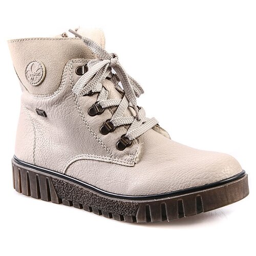 фото Ботинки rieker женские зимние, размер 37, цвет бежевый, артикул y3433-60