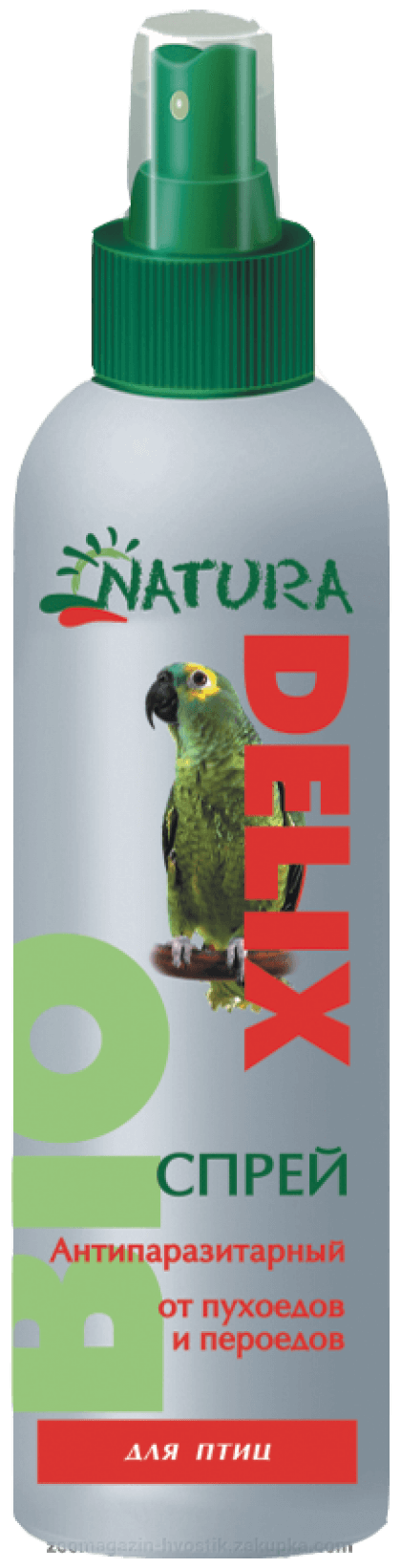 Delix Natura Bio спрей антипаразитарный от пухоедов и пероедов для птиц 150 мл