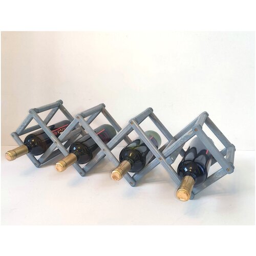 Стойка винная CRAFT_TOOLS на 7 бутылок цв. серый