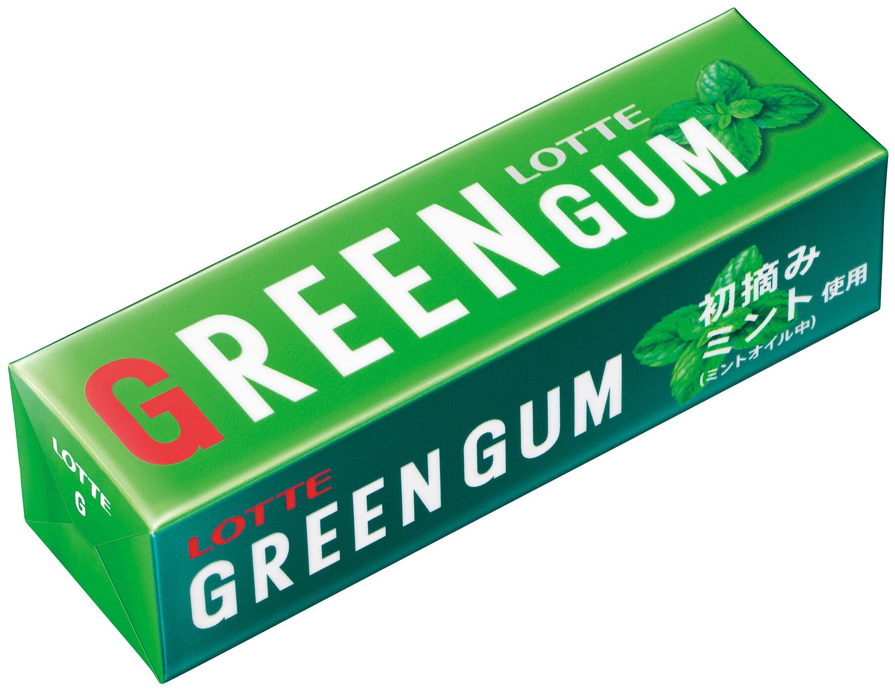 Жевательная резинка Lotte Green Gum Свежая зеленая мята 9 пластинок - фотография № 5