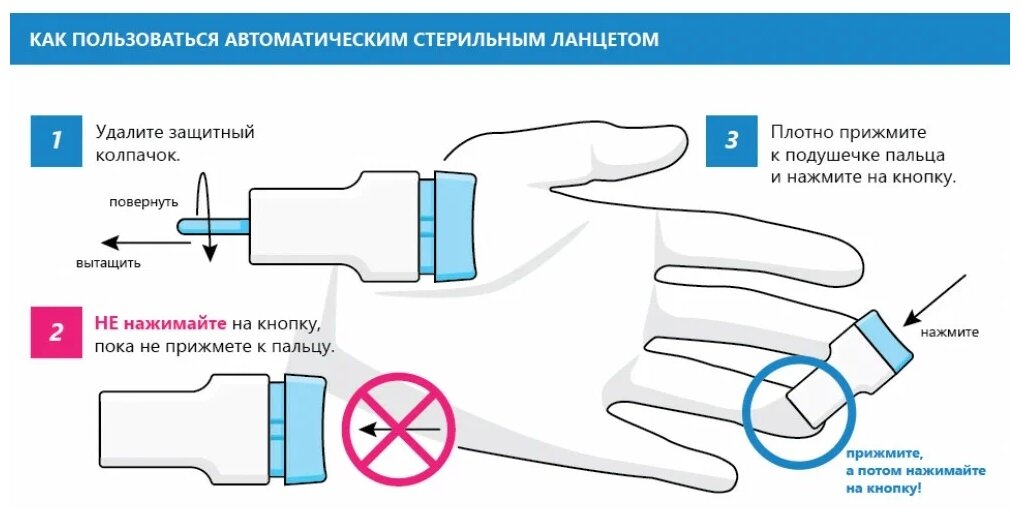 Автоматический ланцет Prolance для прокола пальца для анализов где требуется капиллярная кровь, зеленый, глубина прокола 1,8 мм, 10 шт.