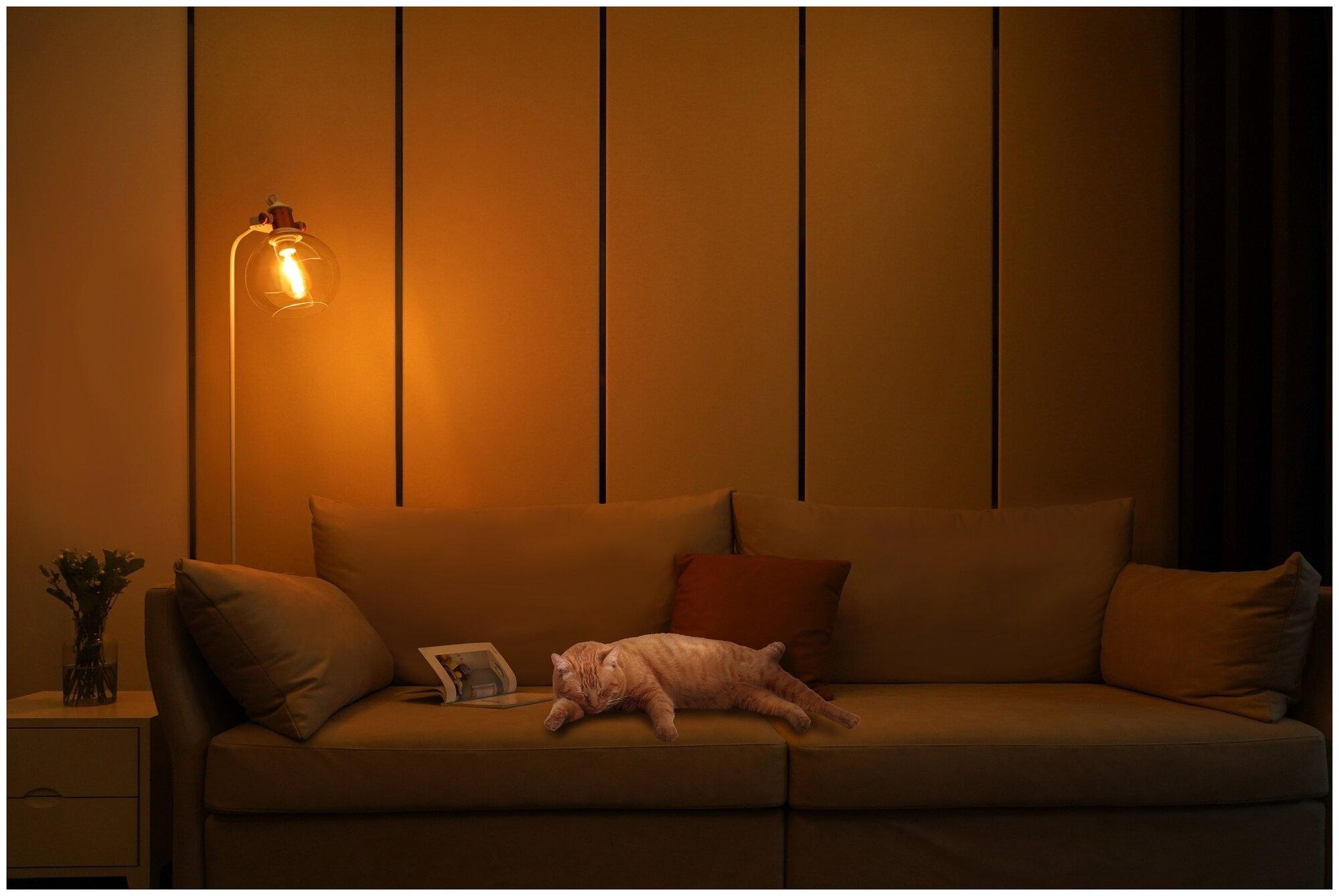 Лампочка Xiaomi Yeelight Smart LED Filament Bulb ST64 (YLDP23YL) (transparent) - фотография № 3