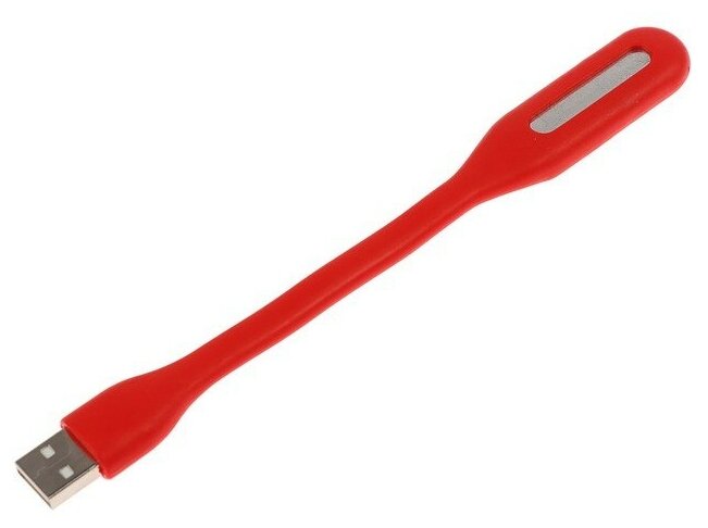 Luazon Home Светильник светодиодный LuazON A-05 USB гибкий 5 ватт 6 диодов красный