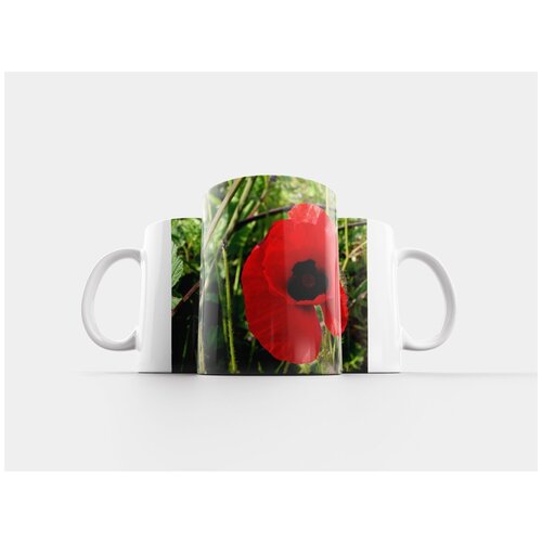 фото Кружка "мак, цветок, красный" 320 мл lotsprints