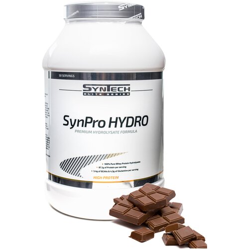 Протеин. Syntech Nutrition SynPro Hydro (Гидролизат сывороточного белка). Вкус: Шоколад. 1500 г. протеин syntech nutrition synpro hydro гидролизат сывороточного белка вкус печенье крем 1500 г