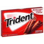 Жевательная резинка Trident Cinnamon жгучая корица 14 пластинок - изображение