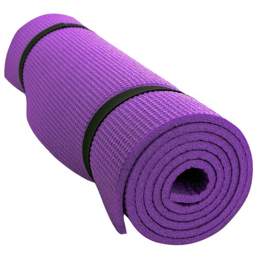 Коврик для фитнеса Sportex HKEM1208-06, 150х60х0.6 см фиолетовый однотонный