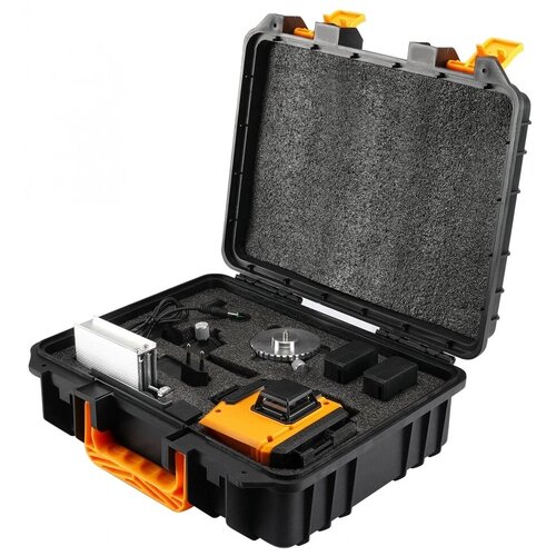 DEKO DKLL16 в кейсе со штативом 1 м (16 линий, зеленый луч, 2 АКБ)