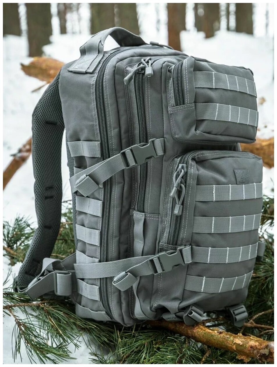 Рюкзак тактический Штурм тип 2 Объем 40 л 50х30х30 см цвет серый Backpack Assault Ii , grey