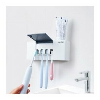 Умный дезинфицирующий держатель зубных щеток Xiaomi Liushu Toothbrush Sterilizer Box UV Disinfection Holder (LSZWD01W) - фотография № 4