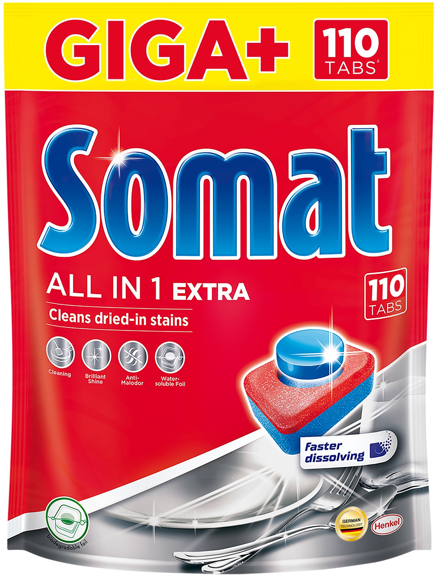 Таблетки для посудомоечных машин Somat Extra, 110 шт - фотография № 2