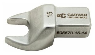 GARWIN INDUSTRIAL 505570-15-14 Насадка для динамометрического ключа рожковая 15 мм, с посадочным квадратом 14х18