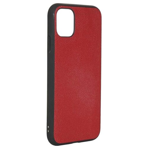 Чехол-накладка LuxCase для iPhone 11 PL+, Кожа/Полиуретан, Красный 66003