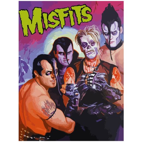 Картина по номерам на холсте misfits - 123 30X40 картина по номерам на холсте misfits 125 30x40