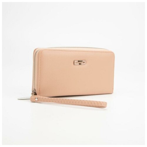 фото Кошелёк женский, 3 отдела на молнии, цвет пудра нет бренда