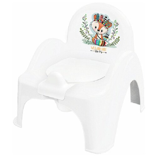 Горшок Tega- стульчик дикий запад антискользящий, лисенок, белый подставки для ванны tega baby подставка дикий запад лисенок