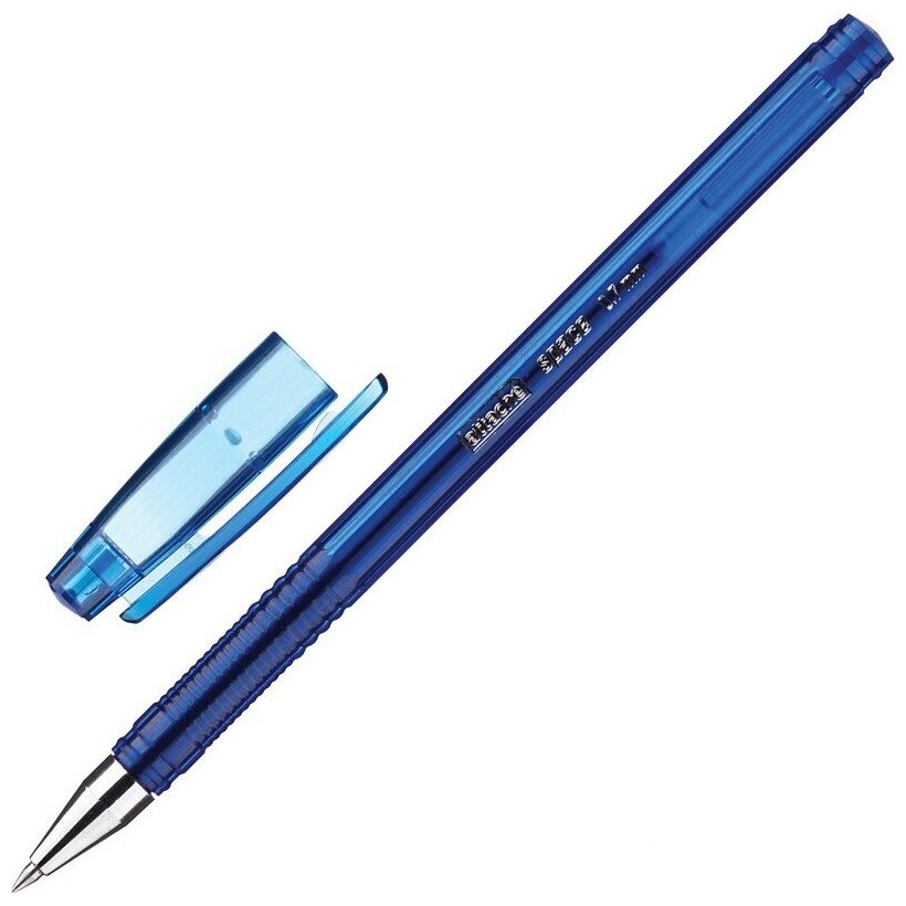 Ручка гелевая неавтоматическая Attache Space 0,5мм синий Россия - 12 шт.
