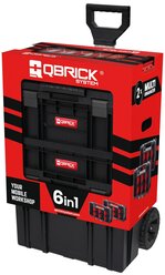 Набор ящиков Qbrick System Two 6 in 1 10501285 53.5x39x82 см черный