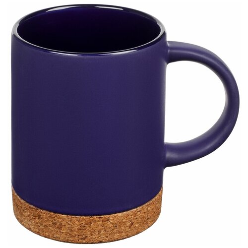 Кружка с пробковой подставкой Corky, синяя
