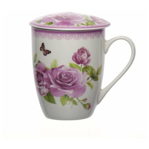 Кружка-заварник 350МЛ цветы АК