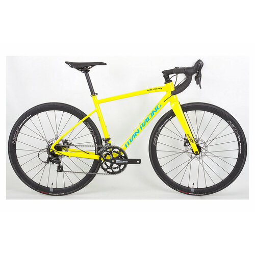 шоссейный велосипед hagen gr9 год 2024 цвет синий ростовка 21 Шоссейный велосипед Titan Racing Valerian Ryde, год 2024, цвет Желтый-Зеленый, ростовка 21