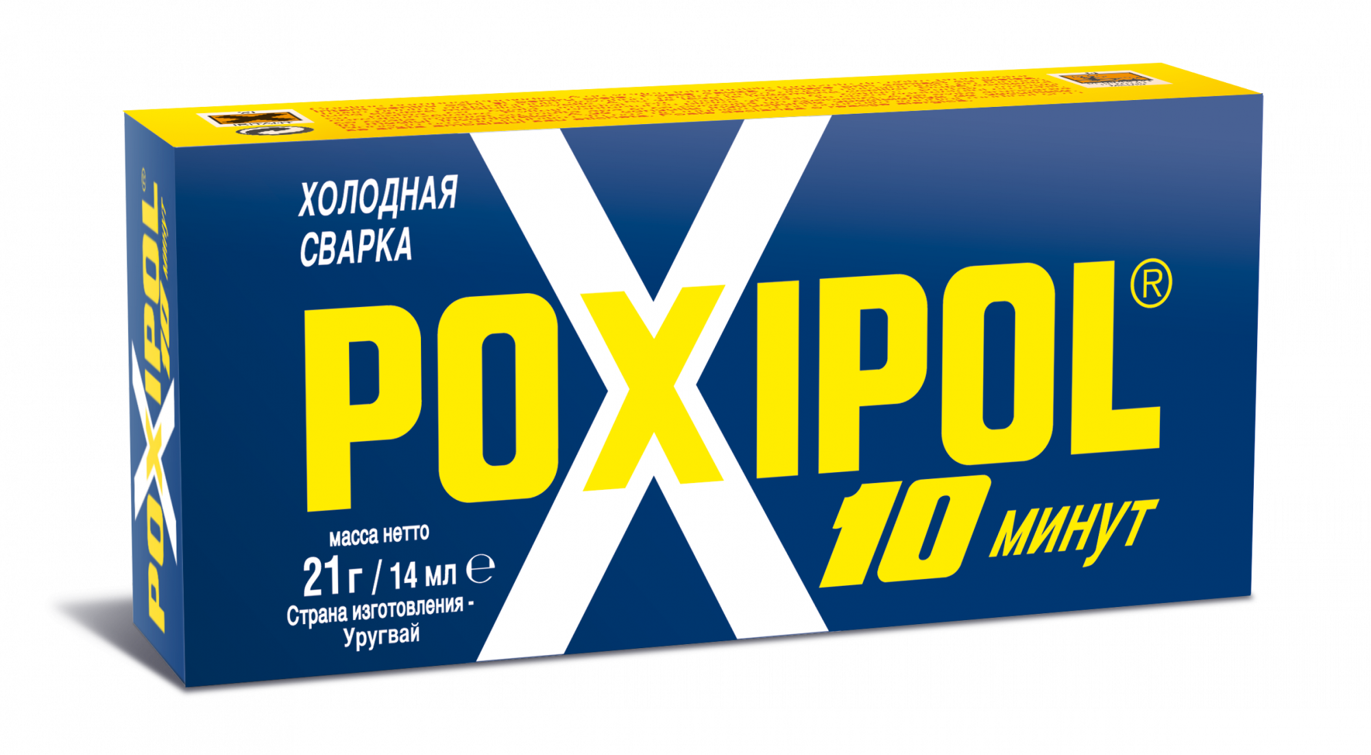 Холодная сварка Poxipol, металлическая, для металла, водостойкая, двухкомпонентная, 21 г