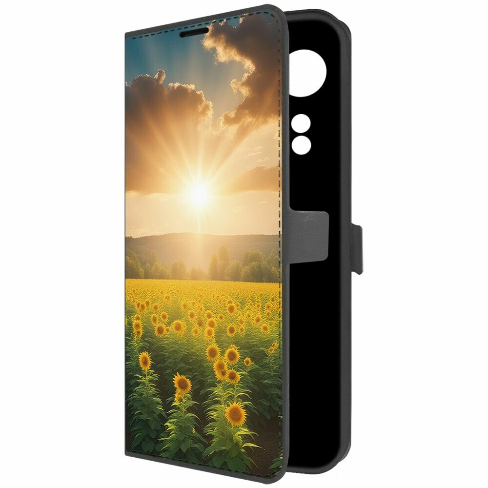 фото Чехол-книжка Krutoff Eco Book для Oppo A78 4G Солнечно (черный)