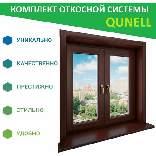 Комплект откосов Кюнель Махагон 600мм*1500мм - 2 шт, 600мм*1500мм - 1 шт.