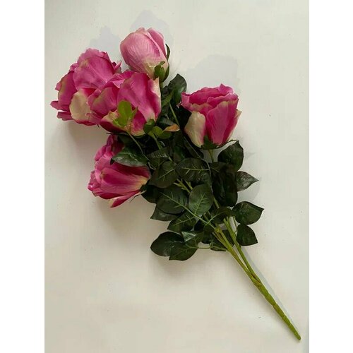 Букет Роз Малиновые 5 Искусственных бутонов Декор для вашего дома искусственные цветы 890₽