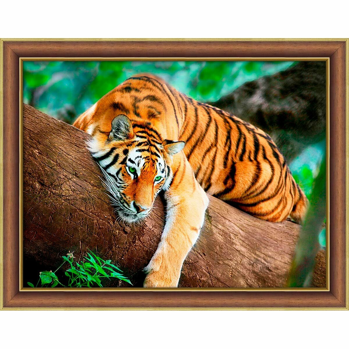 Алмазная мозаика 'Тигр на дереве', 40*30 см, АЖ-4122