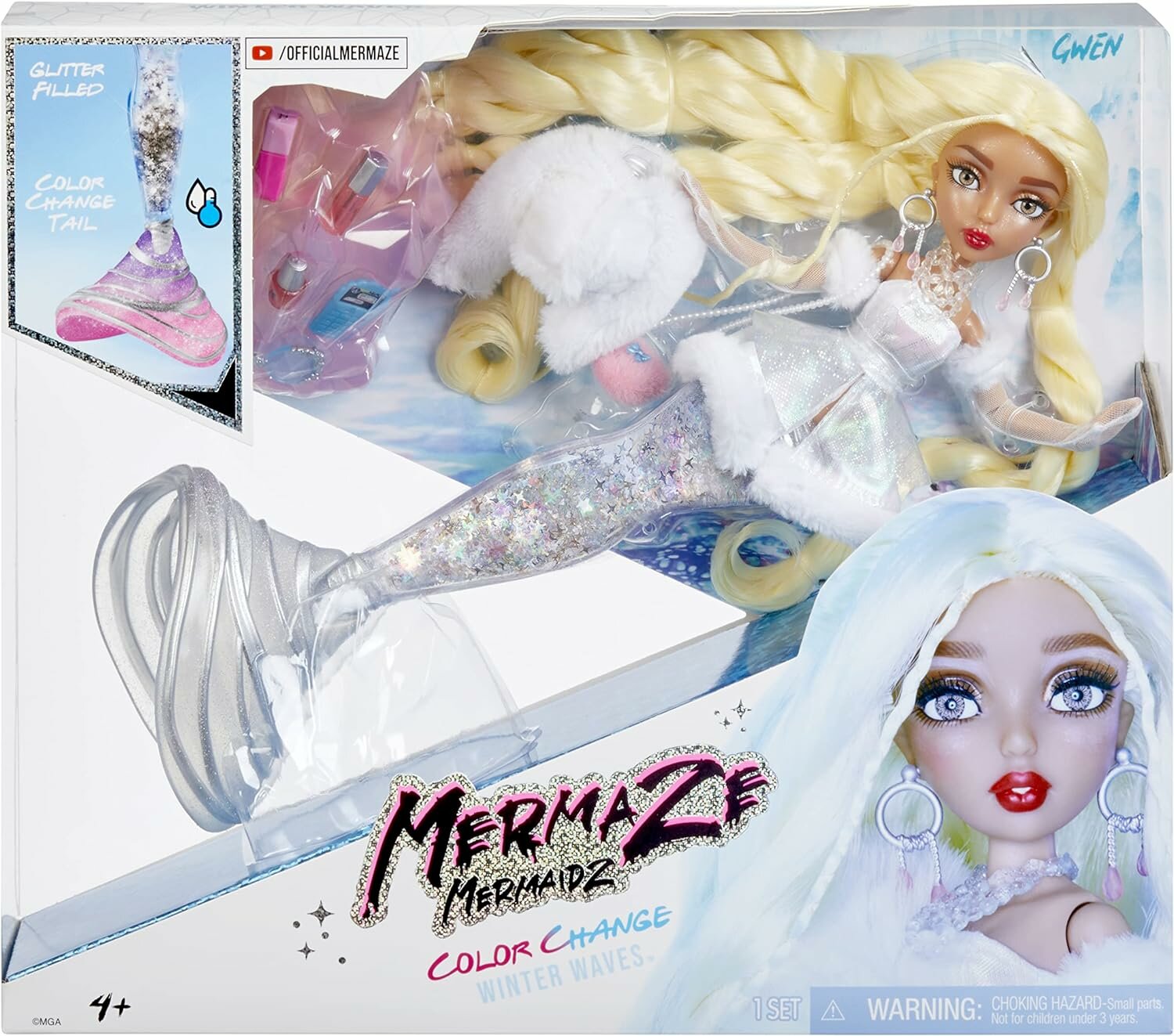 Кукла-русалка Mermaze Mermaidz Winter Gwen зимняя коллекция!