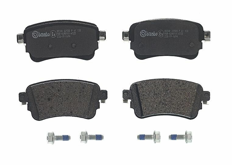 Колодки тормозные задние дисковые Brembo (Оригинал) P61133, комплект