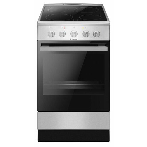 Электрическая плита Hansa FCCS53042H серебристый 71 л 7800 Вт рецепты на дверце 5131400₽