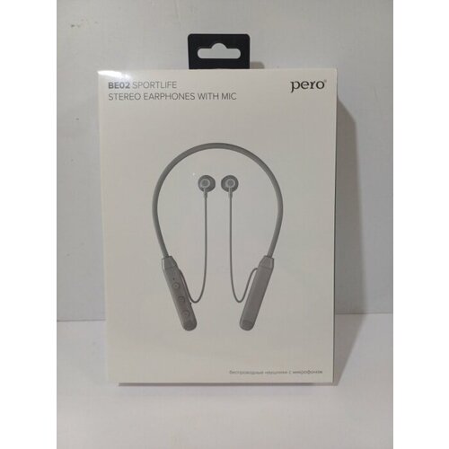 Беспроводные наушники PERO BE02 SPORTLIFE Grey 1366₽